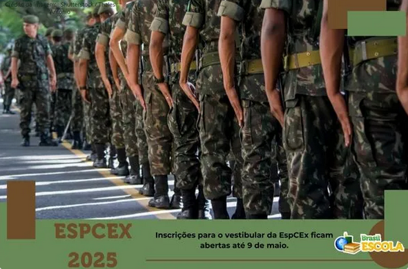 Capa da notícia: Inscrições da EsPCEx 2025 estão abertas