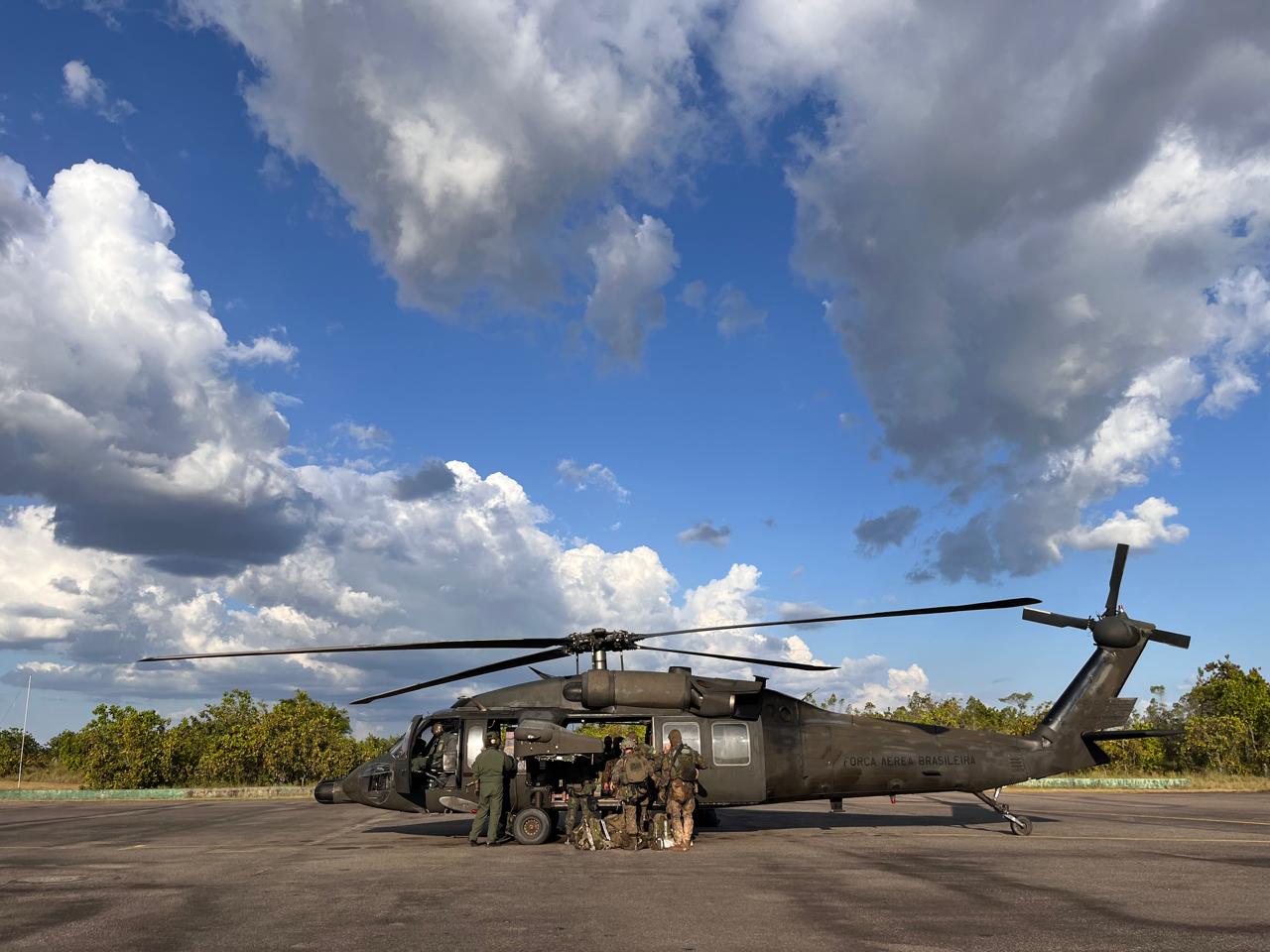 Aeronave na Base Aérea de Boa Vista