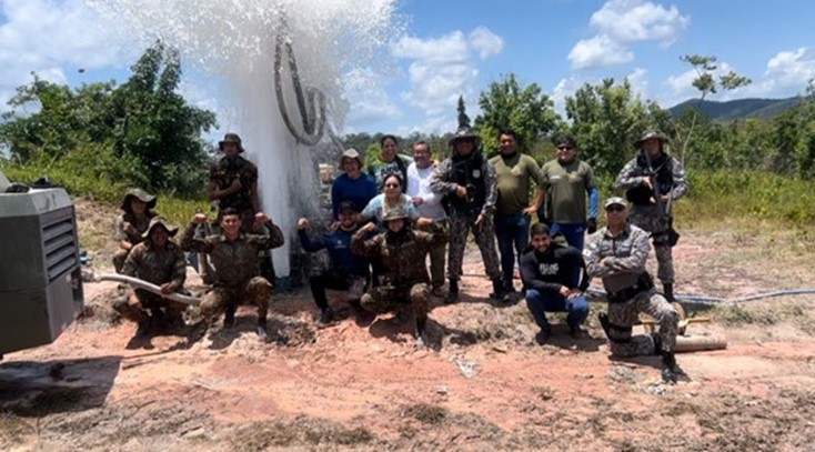 Conclusão do trabalho de perfuração 